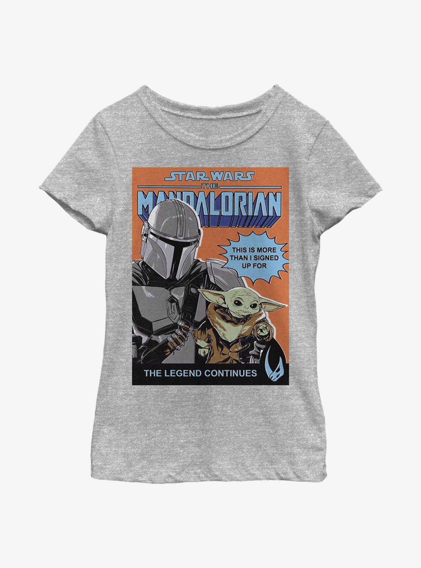 Star Wars The Mandalorian Signed Up For Poster Youth Girls T-Shirt, , hi-res