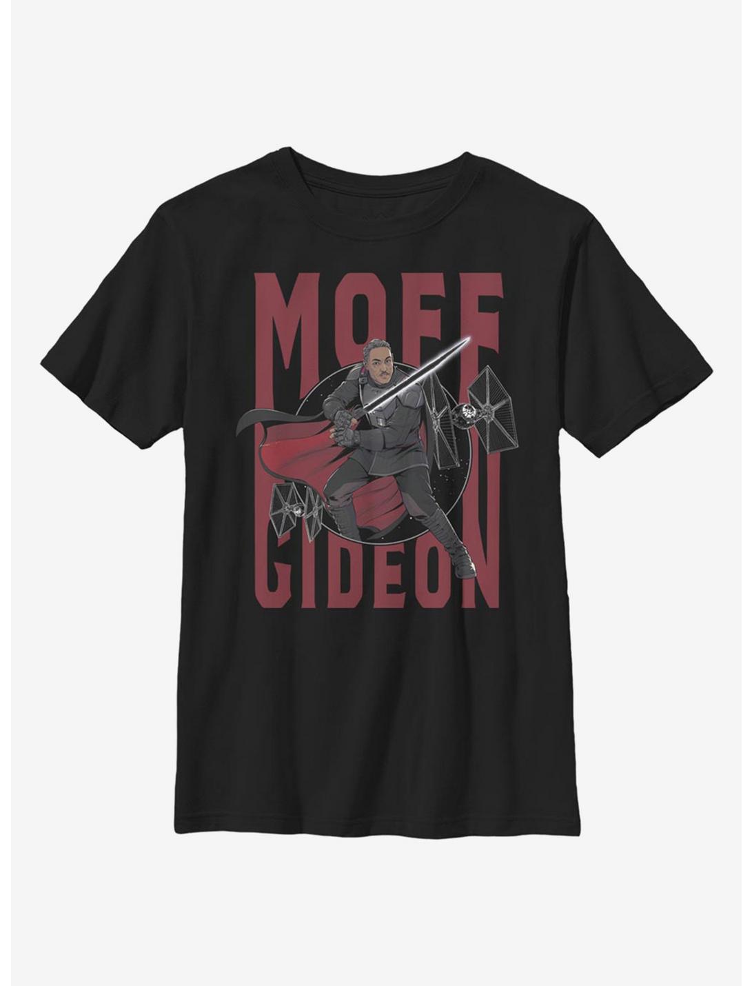 Star Wars The Mandalorian Moff Gideon Youth T-Shirt, BLACK, hi-res