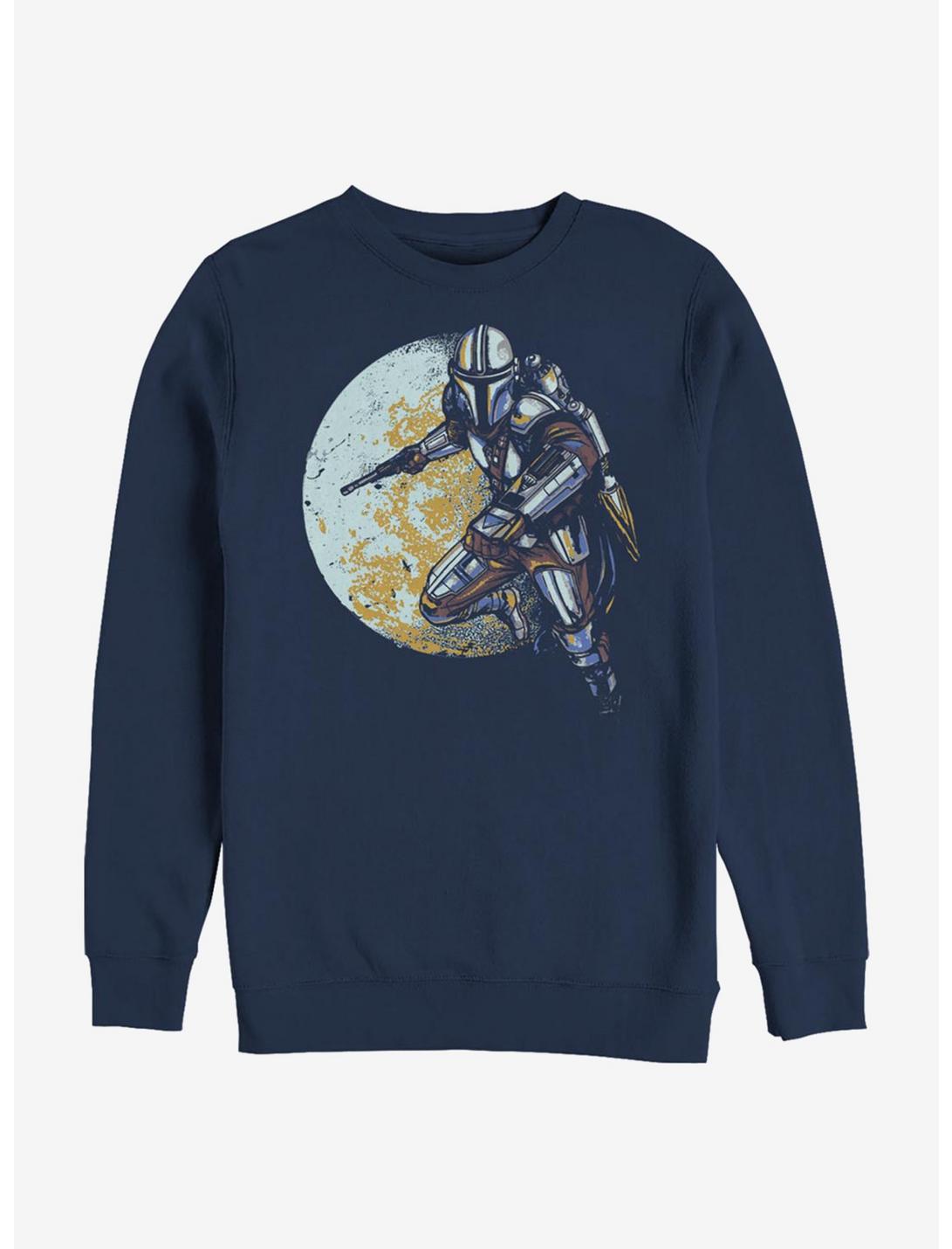 Star Wars The Mandalorian Moon-dalorian Sweatshirt, NAVY, hi-res