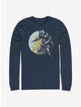 Star Wars The Mandalorian Moon-dalorian Long-Sleeve T-Shirt, NAVY, hi-res