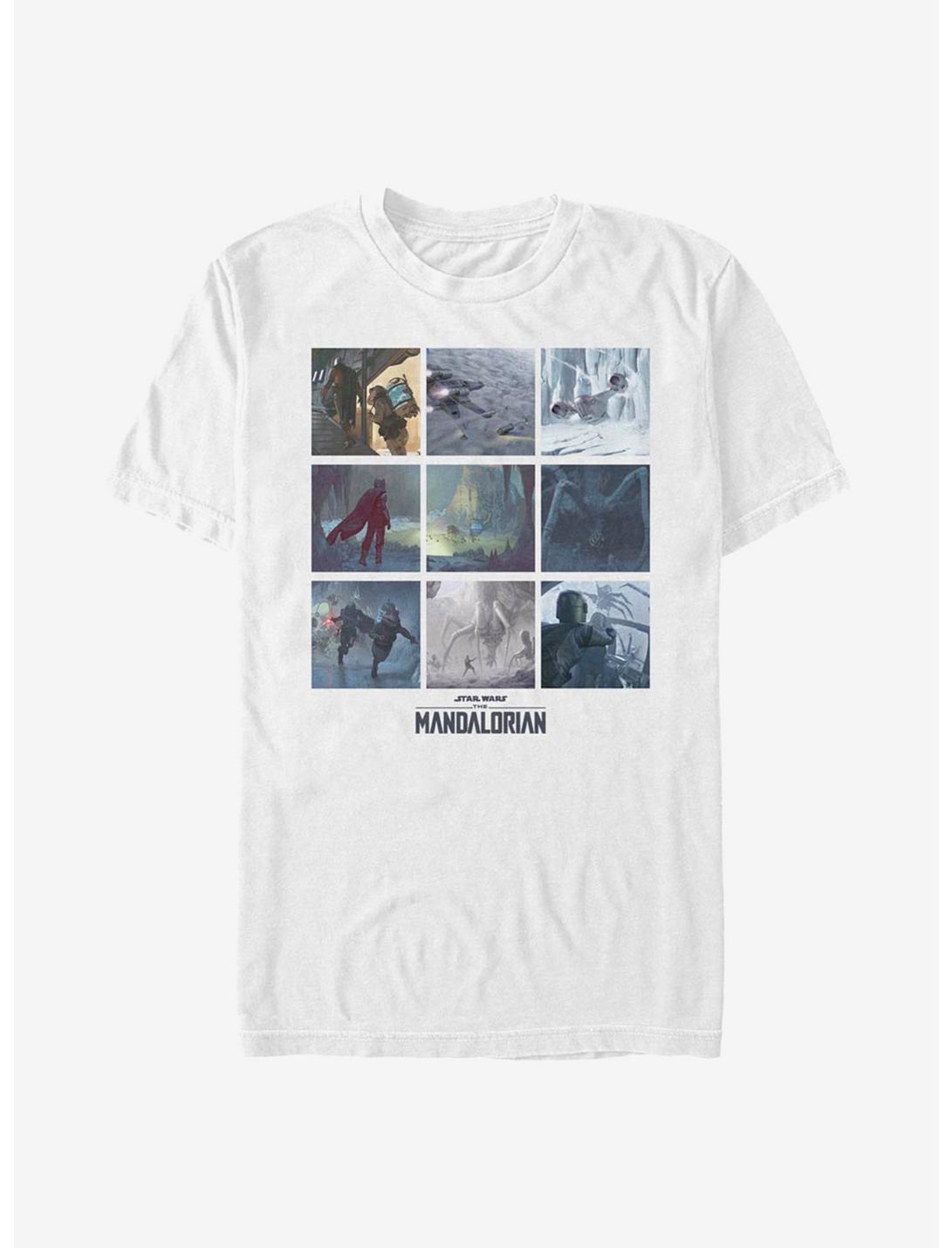 Star Wars The Mandalorian Season 2 Scene Box Up T-Shirt, WHITE, hi-res