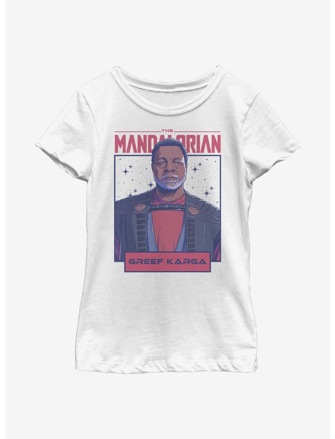 Star Wars The Mandalorian Greef Youth Girls T-Shirt, WHITE, hi-res