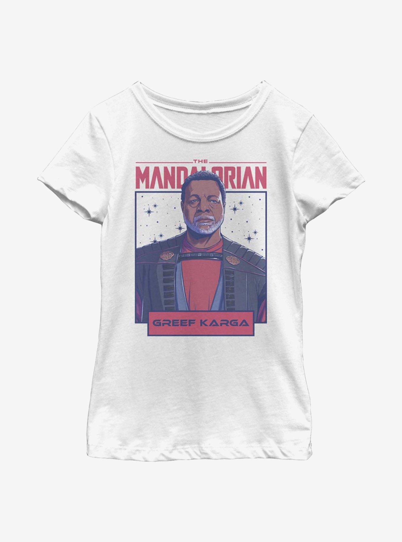 Star Wars The Mandalorian Greef Youth Girls T-Shirt, WHITE, hi-res