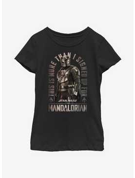 Star Wars The Mandalorian Signed Up Youth Girls T-Shirt, , hi-res