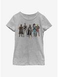 Star Wars The Mandalorian The Child And Friends Youth Girls T-Shirt, ATH HTR, hi-res