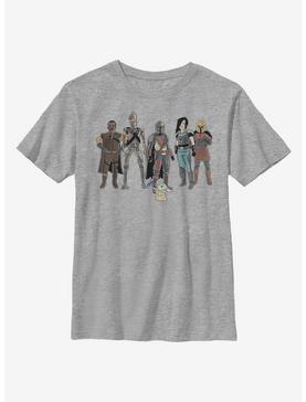 Star Wars The Mandalorian The Child And Friends Youth T-Shirt, , hi-res