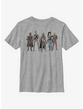 Star Wars The Mandalorian The Child And Friends Youth T-Shirt, , hi-res