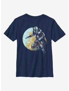 Star Wars The Mandalorian Moon-dalorian Youth T-Shirt, , hi-res