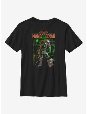 Star Wars The Mandalorian Schemed Up Youth T-Shirt, , hi-res