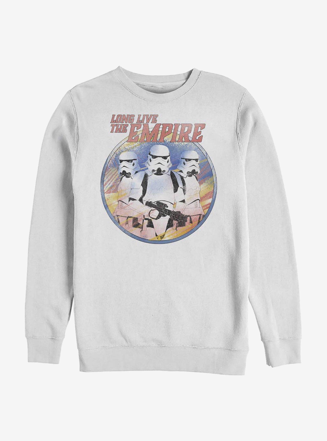 Star Wars The Mandalorian Long Live the Empire Sweatshirt, WHITE, hi-res