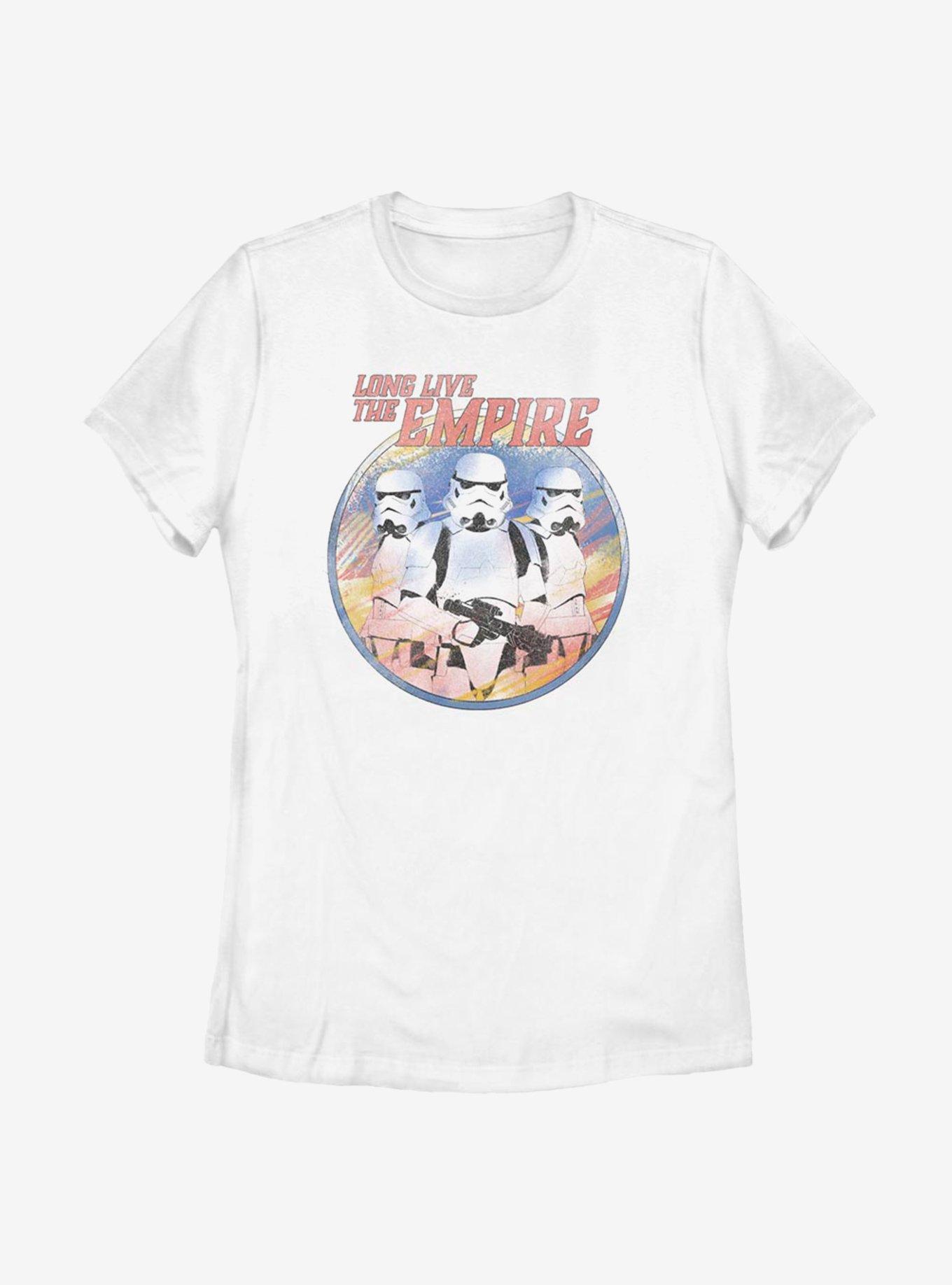 Star Wars The Mandalorian Long Live the Empire Womens T-Shirt, WHITE, hi-res