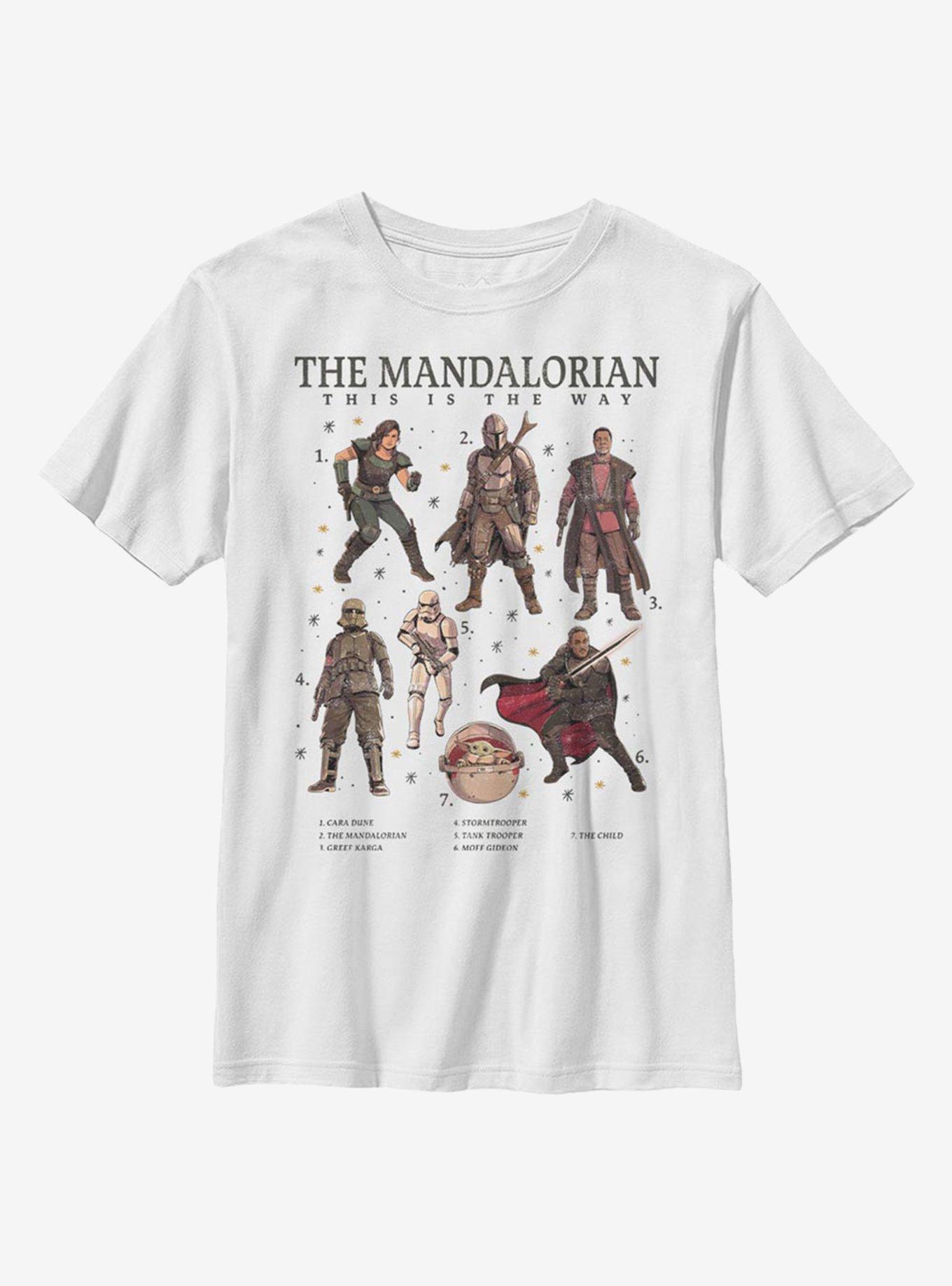 Star Wars The Mandalorian Mando Textbook Youth T-Shirt, WHITE, hi-res view 1