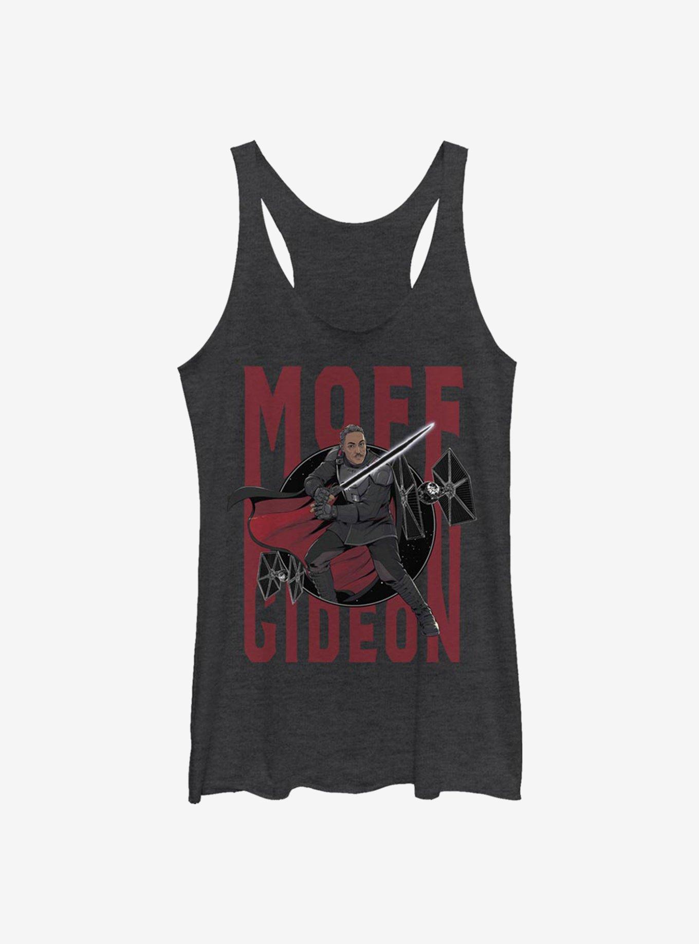 Star Wars The Mandalorian Moff Gideon Womens Tank Top, BLK HTR, hi-res