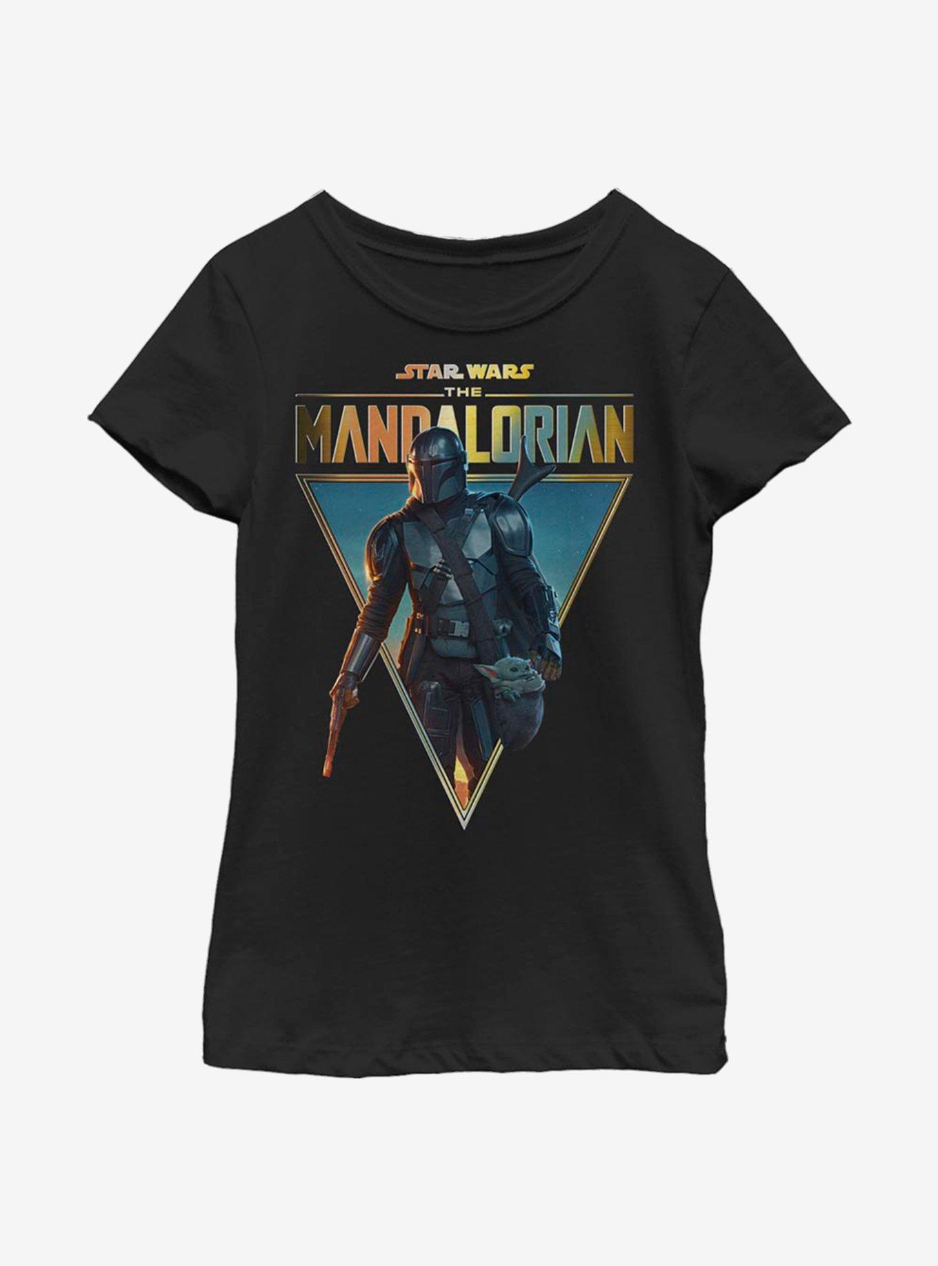 Star Wars The Mandalorian S02 Poster Youth Girls T-Shirt, BLACK, hi-res