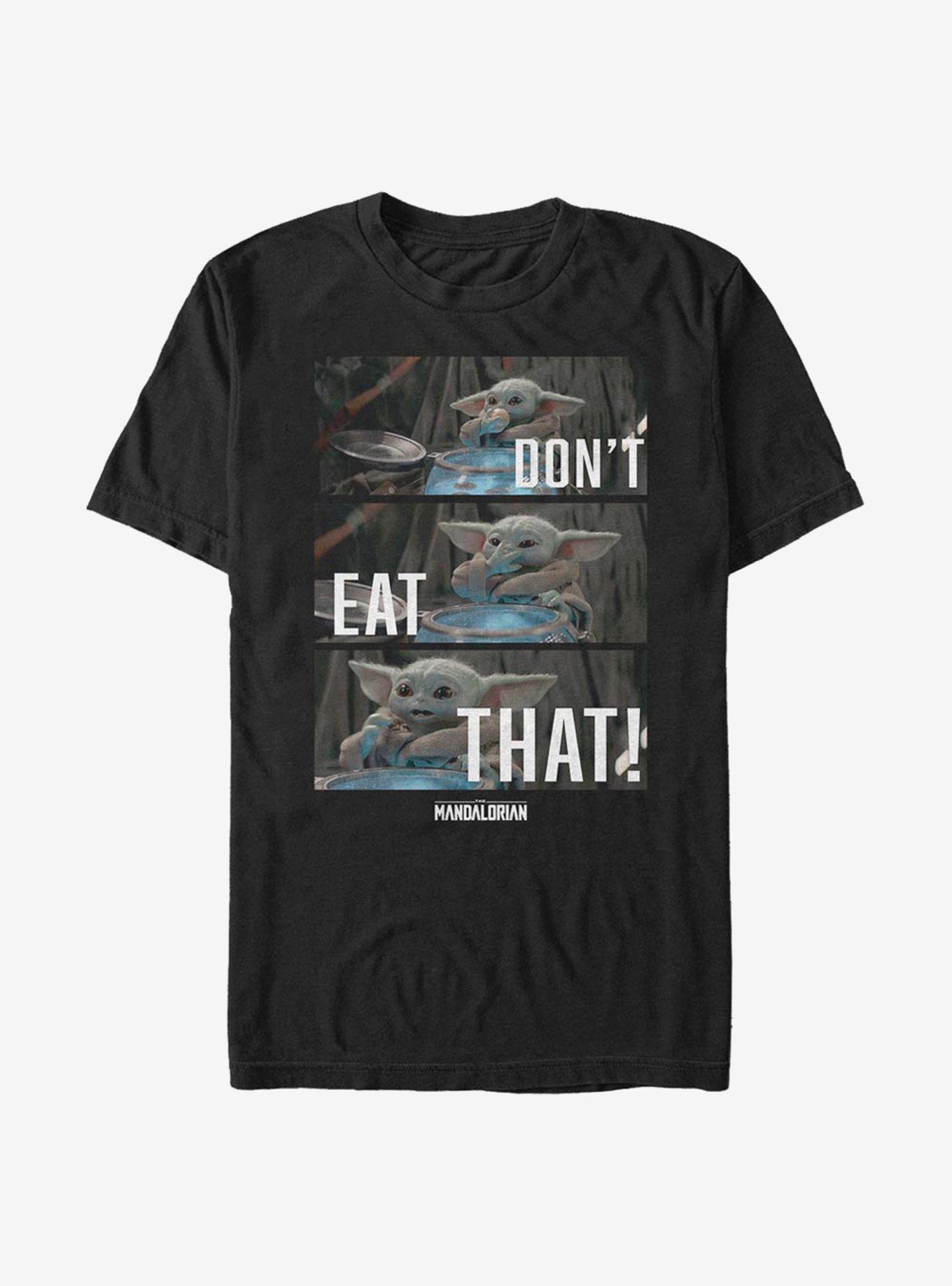Star Wars The Mandalorian Season 2 Don't Eat The Eggs T-Shirt, BLACK, hi-res