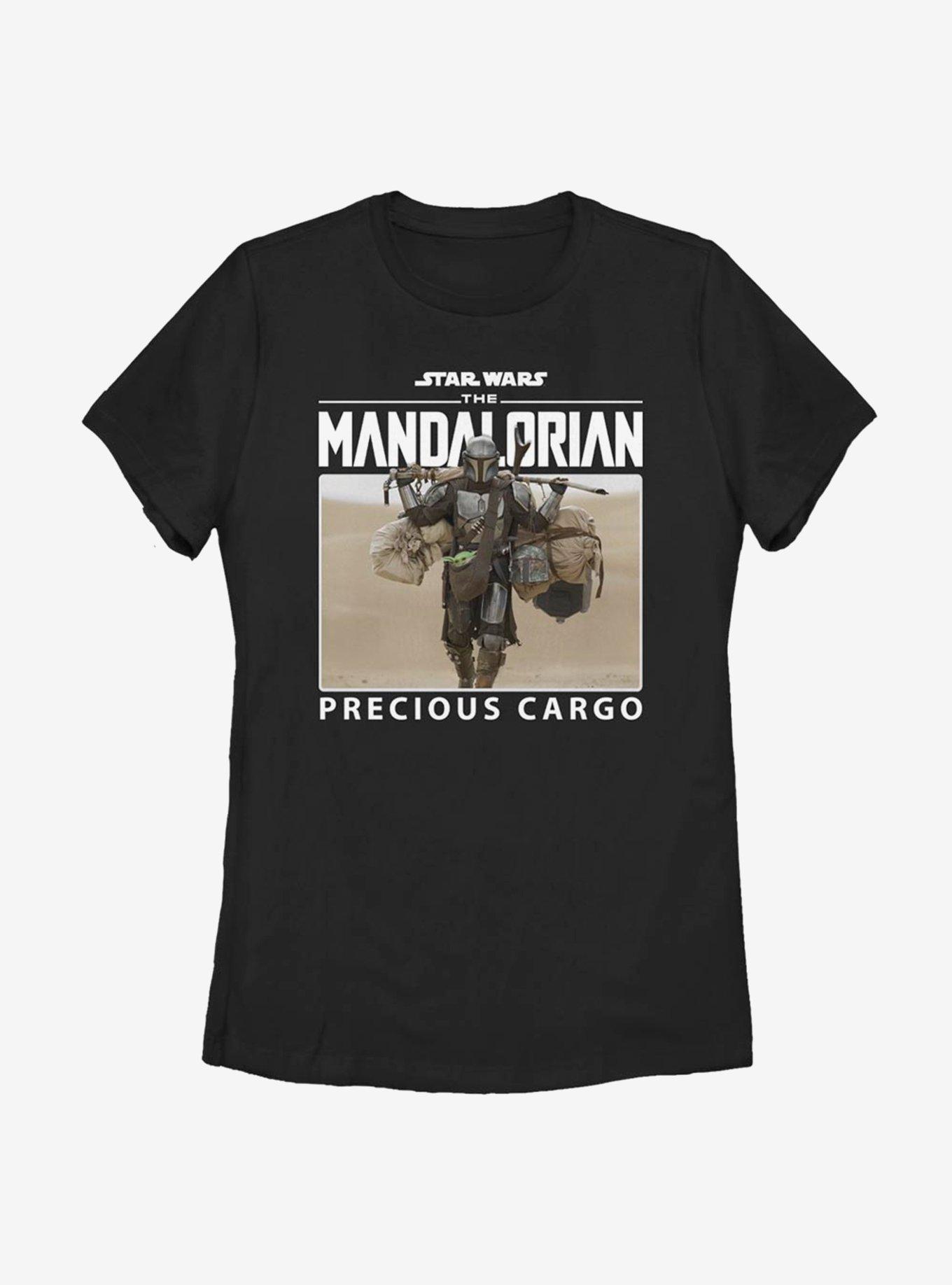 Star Wars The Mandalorian Season 2 Precious Cargo Womens T-Shirt, BLACK, hi-res view 1