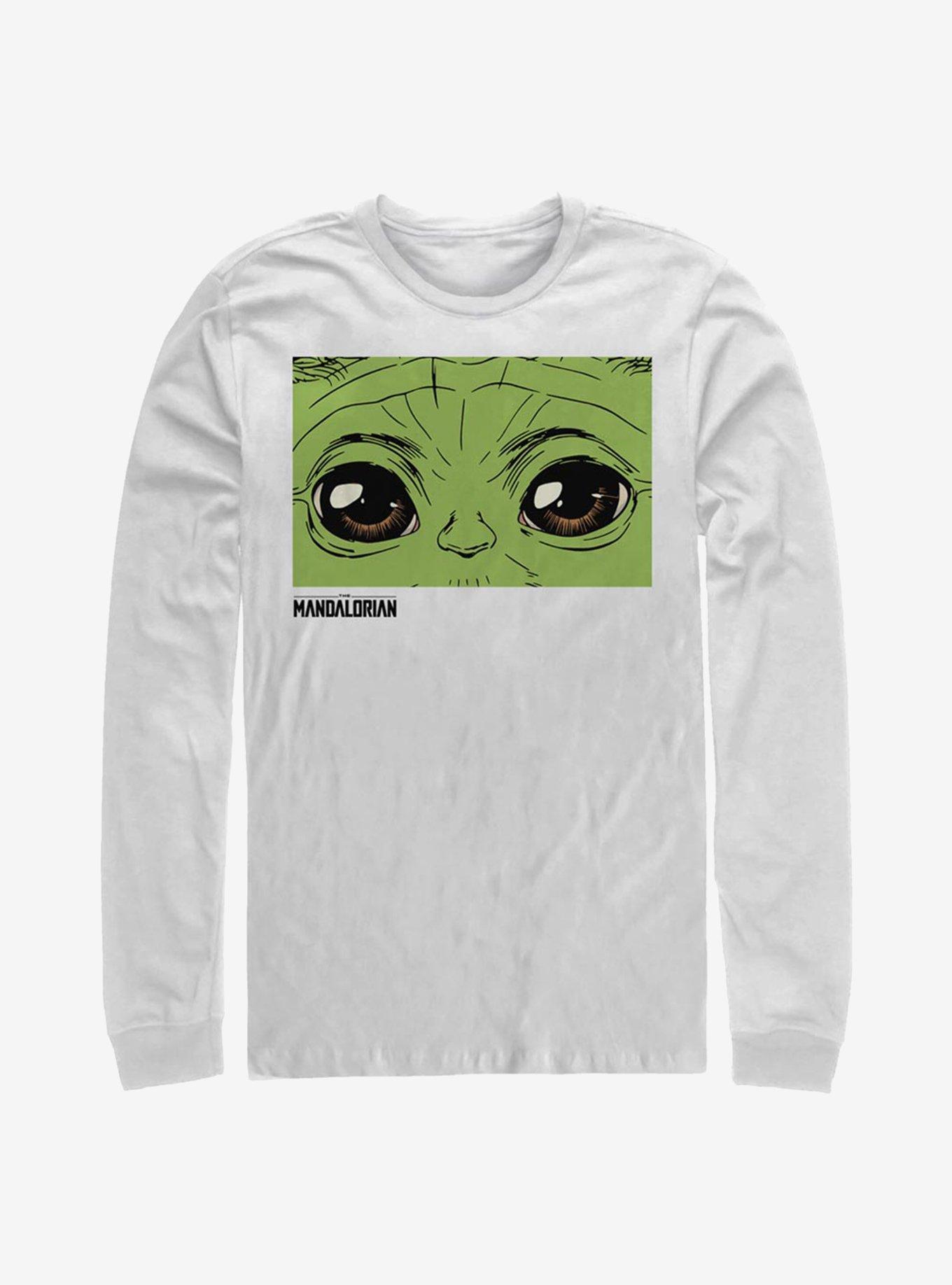 Star Wars The Mandalorian These Eyes Long-Sleeve T-Shirt, WHITE, hi-res