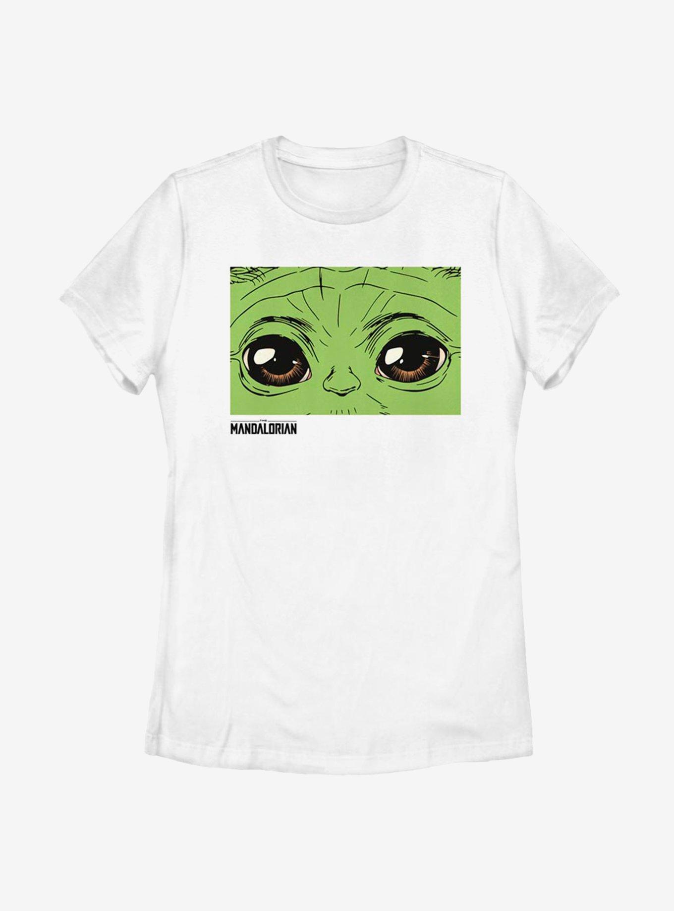 Star Wars The Mandalorian These Eyes Womens T-Shirt, WHITE, hi-res view 1