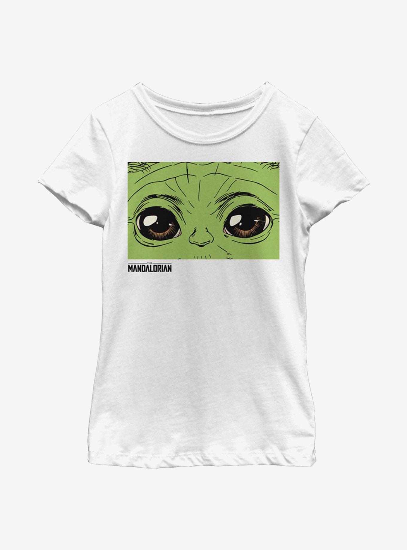 Star Wars The Mandalorian These Eyes Youth Girls T-Shirt, WHITE, hi-res view 1
