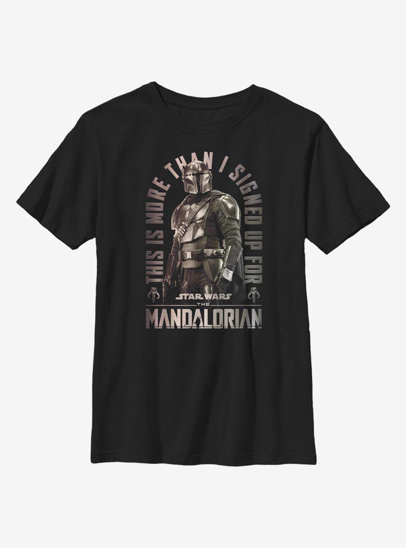 Star Wars The Mandalorian Signed Up Youth T-Shirt, , hi-res