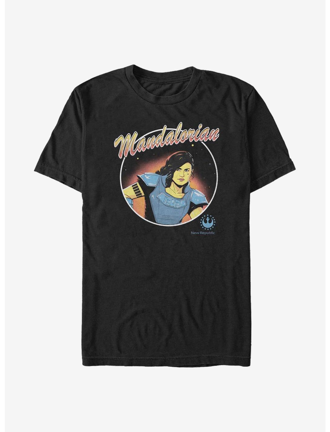 Star Wars The Mandalorian Cara Dune Circle T-Shirt, BLACK, hi-res