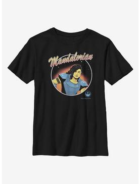 Star Wars The Mandalorian Cara Dune Circle Youth T-Shirt, , hi-res