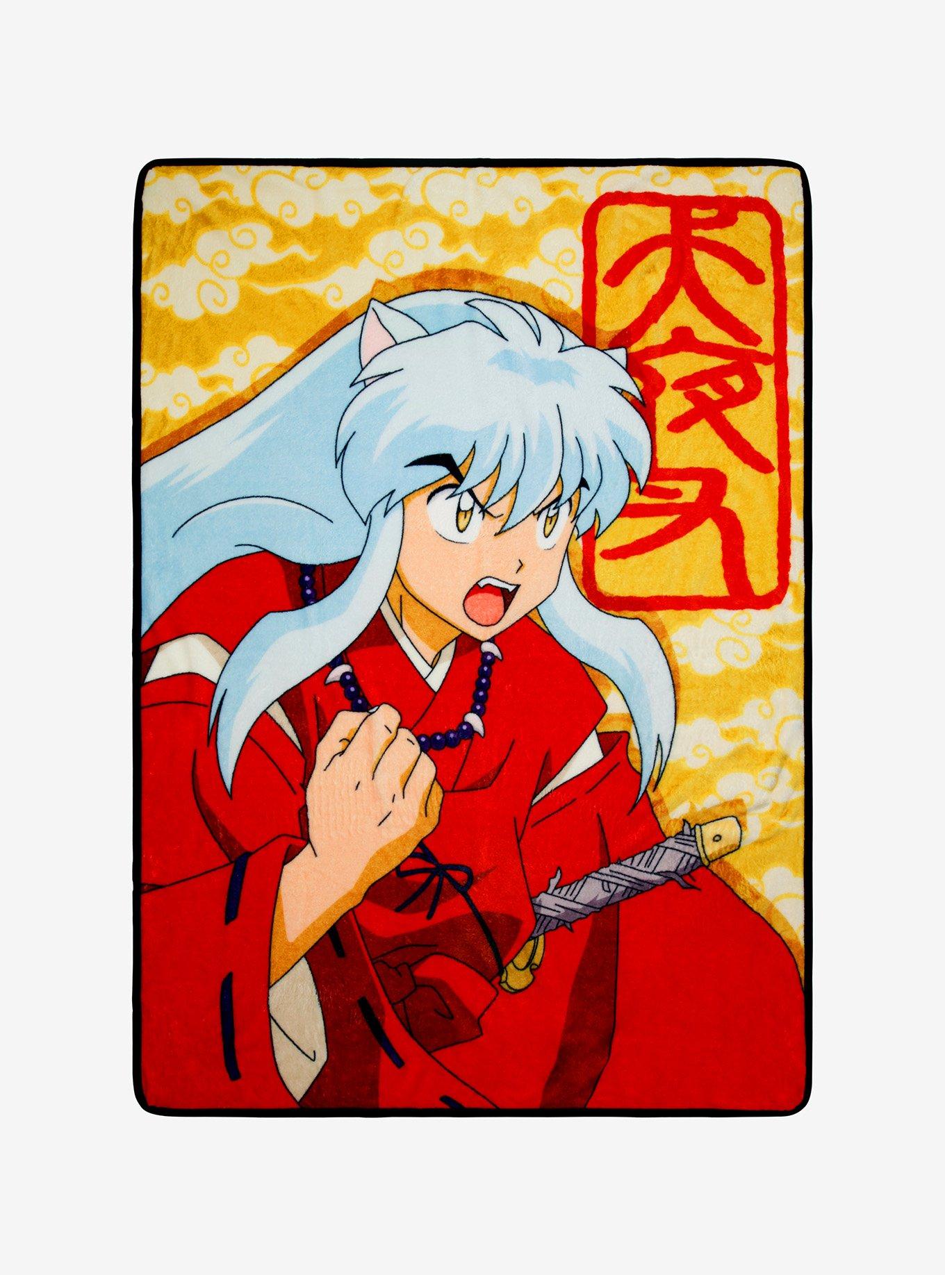 InuYasha Yell Throw Blanket, , hi-res