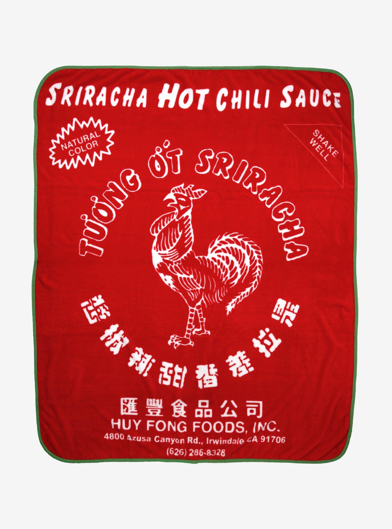 Sriracha Label Throw Blanket, , hi-res