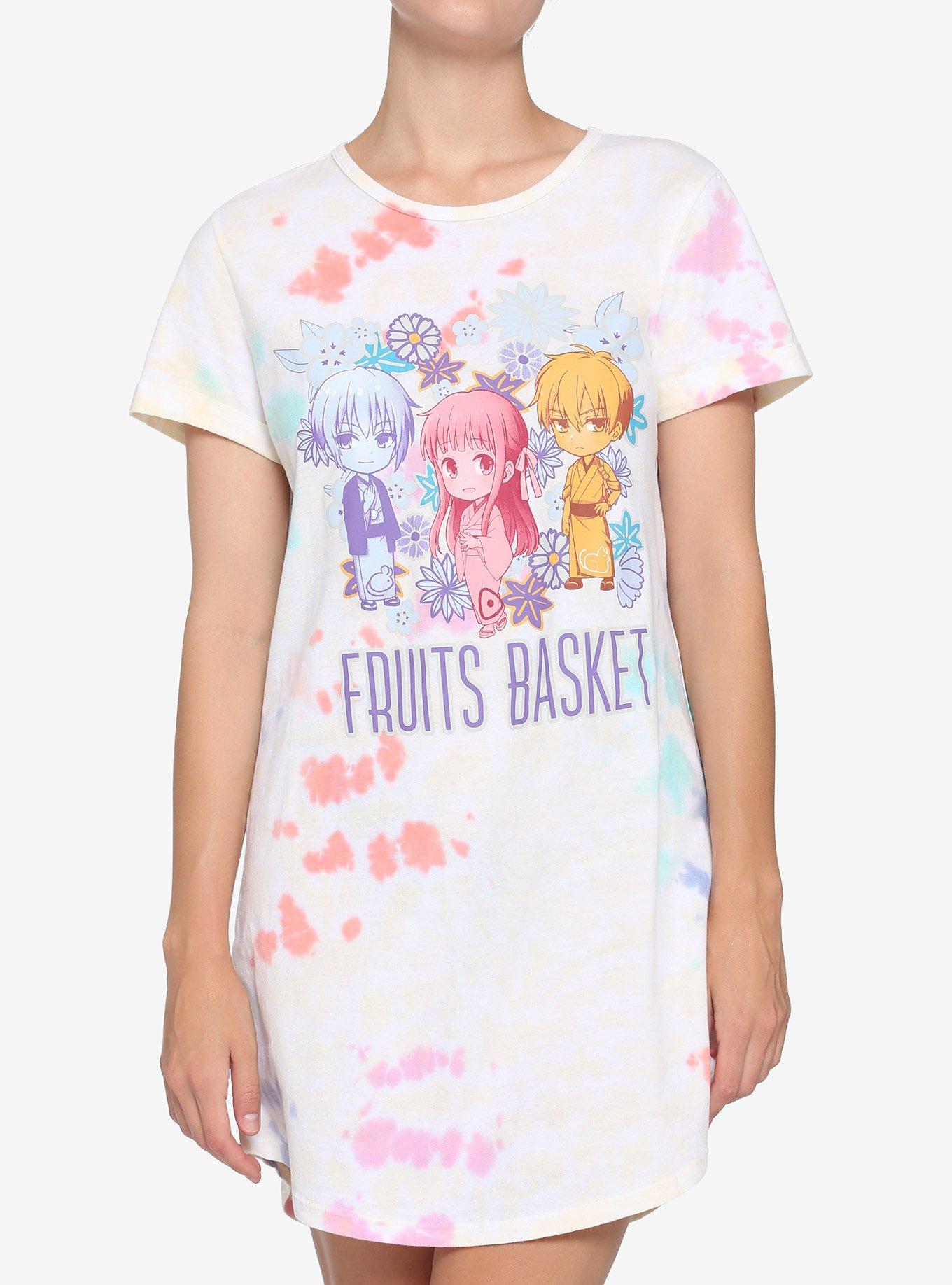 Fruits Basket Trio Tie-Dye T-Shirt Dress, MULTI, hi-res