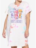 Fruits Basket Trio Tie-Dye T-Shirt Dress Plus Size, MULTI, hi-res