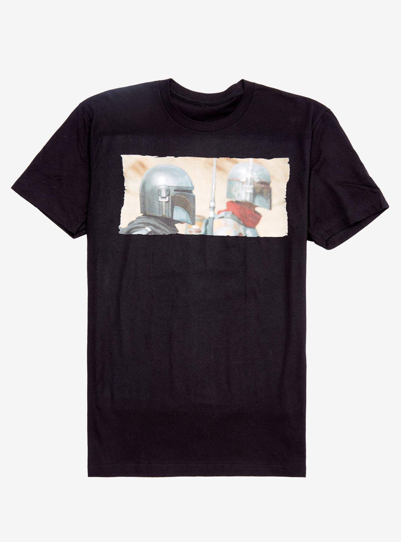 Star Wars The Mandalorian Side By Side T-Shirt, BLACK, hi-res