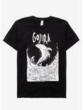 Gojira Woodblock Whales T-Shirt, BLACK, hi-res