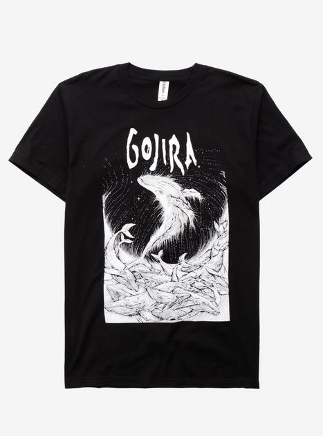 Gojira Woodblock Whales T-Shirt | Hot Topic