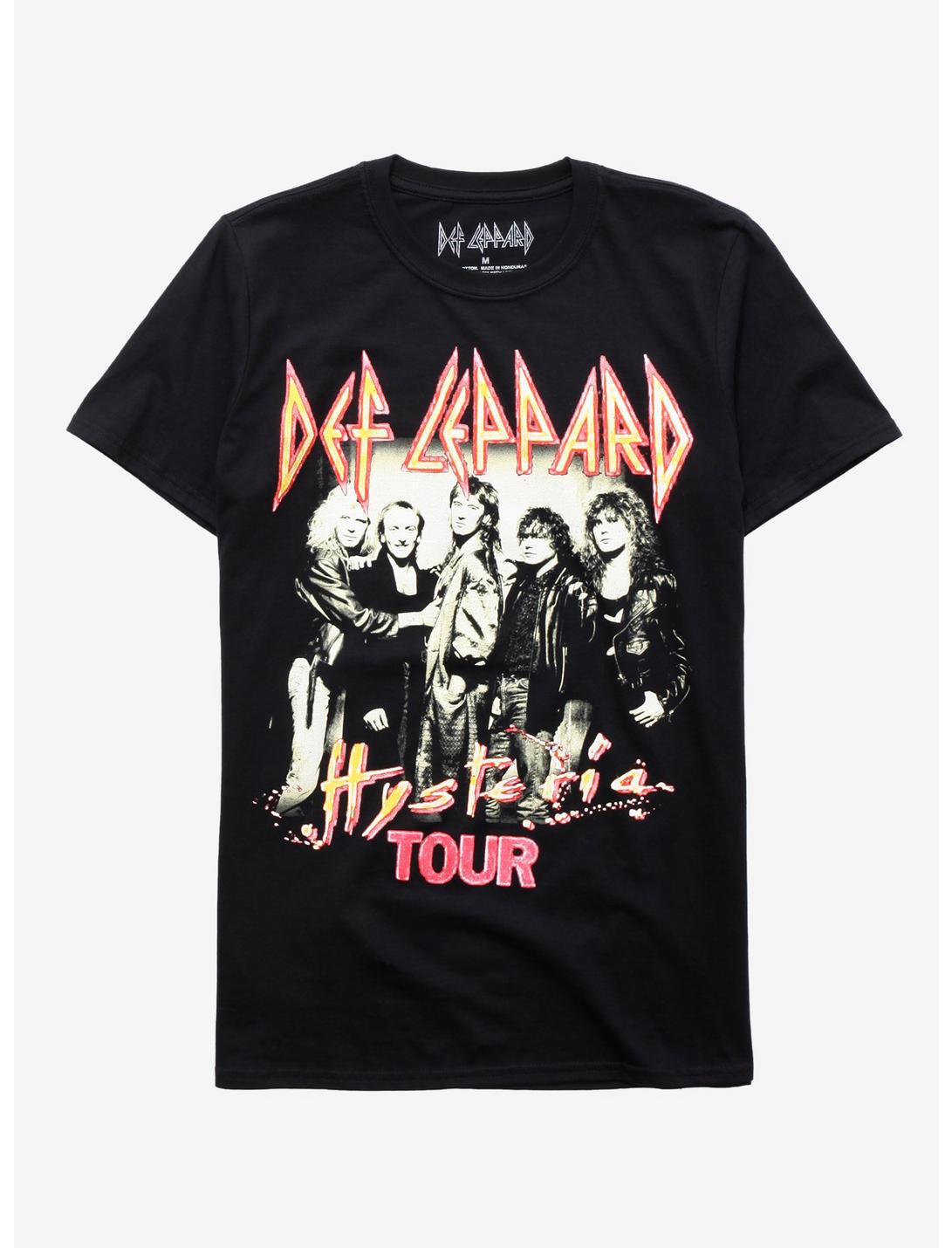 Def Leppard Hysteria Tour T-Shirt, BLACK, hi-res