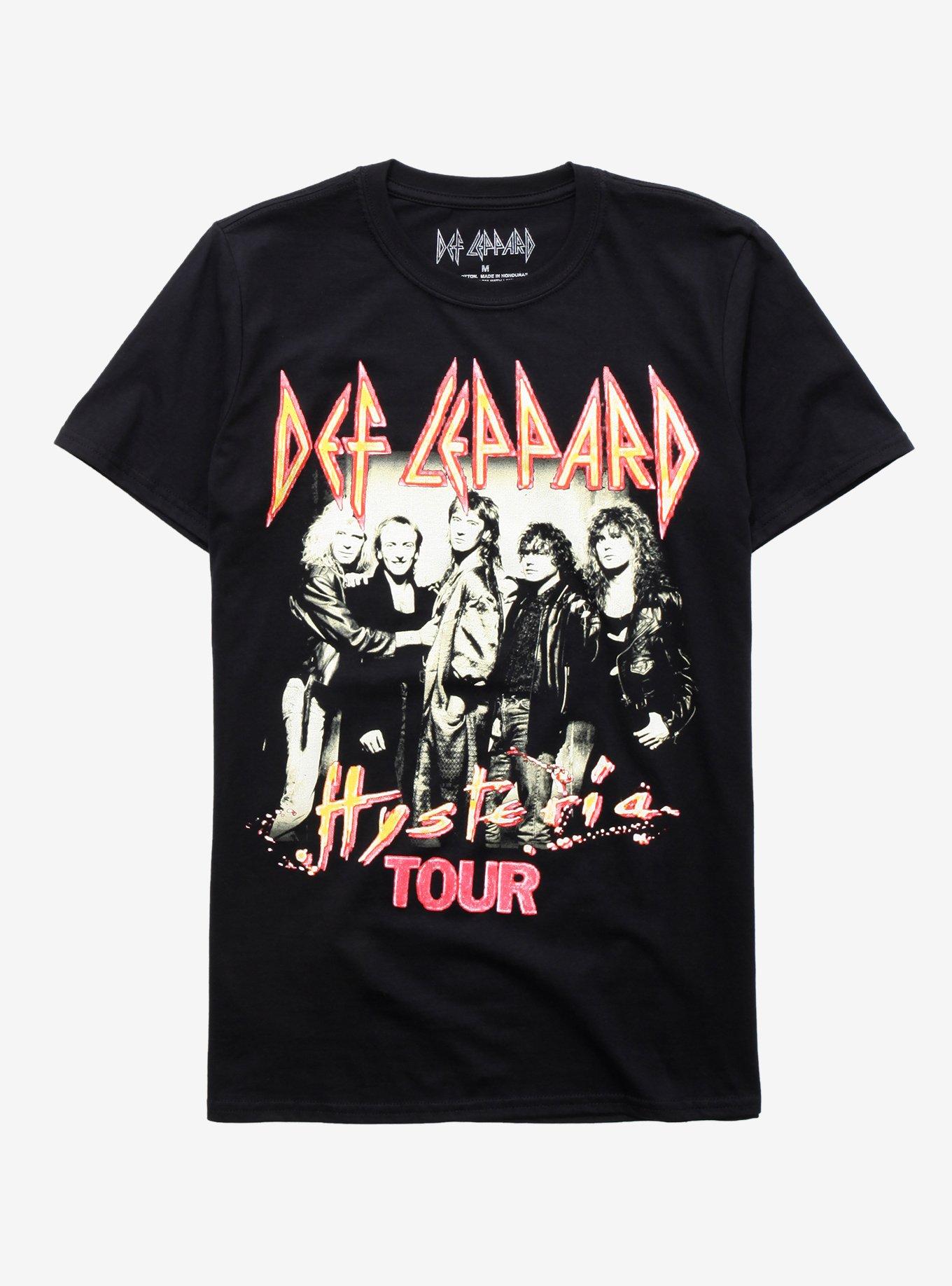 Def Leppard Hysteria Tour T-Shirt, BLACK, hi-res