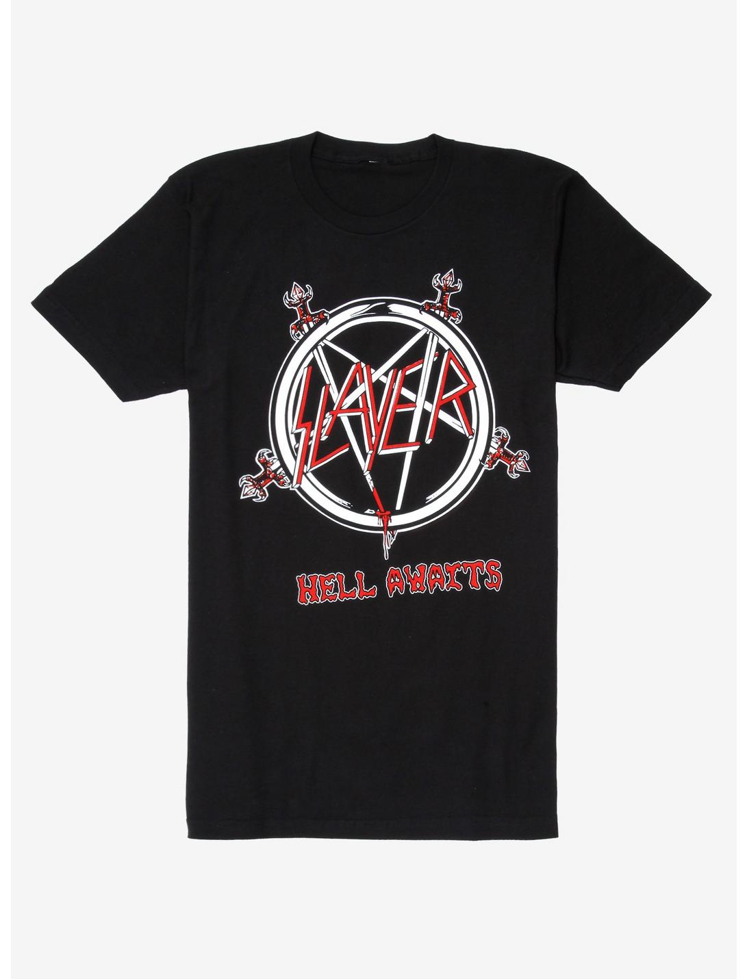 Slayer Hell Awaits Tour T-Shirt, BLACK, hi-res