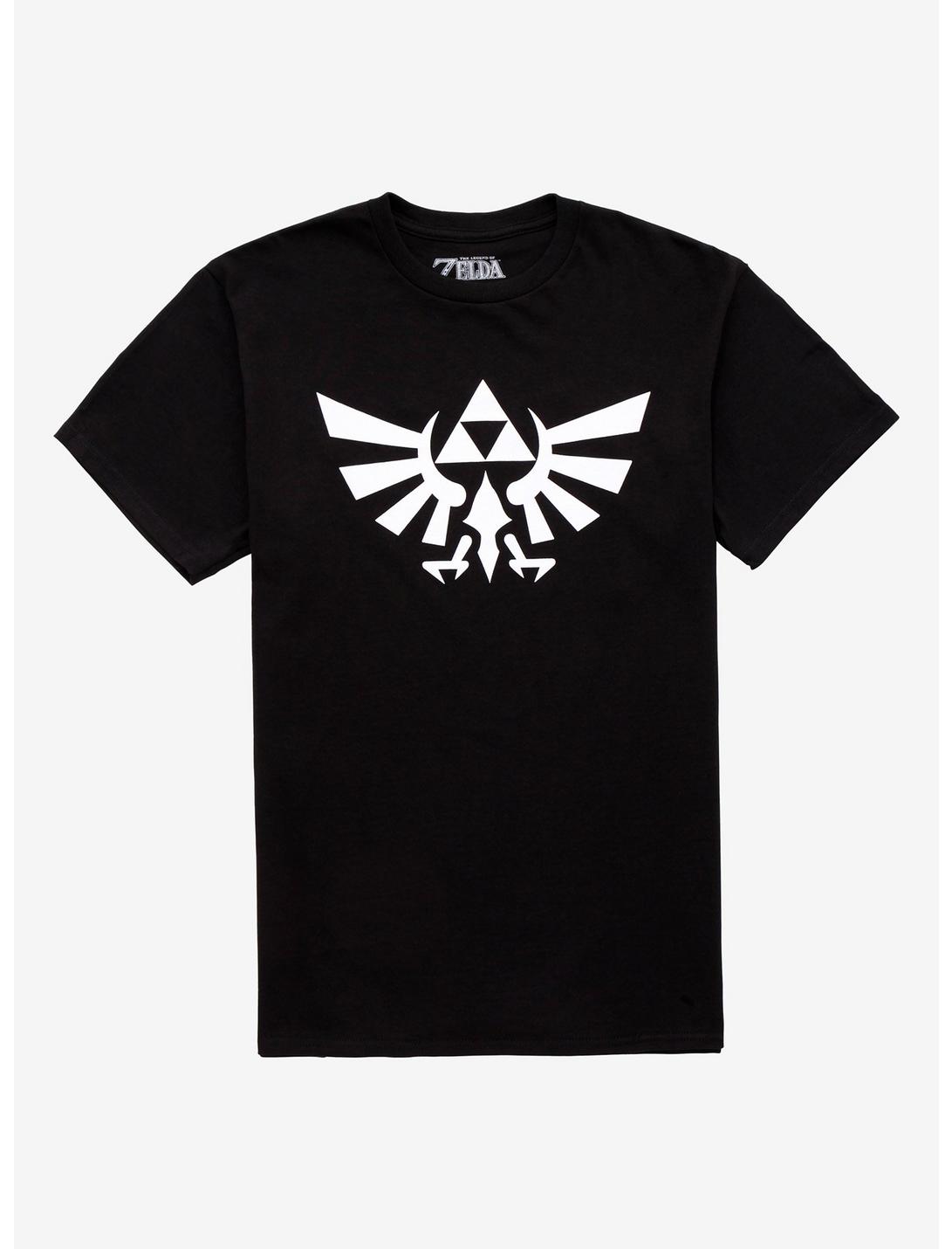 The Legend Of Zelda Hyrule Crest T-Shirt, BLACK, hi-res