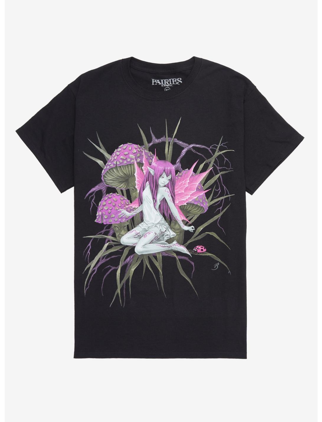 Fairy Mushroom Boyfriend Fit Girls T-Shirt, MULTI, hi-res