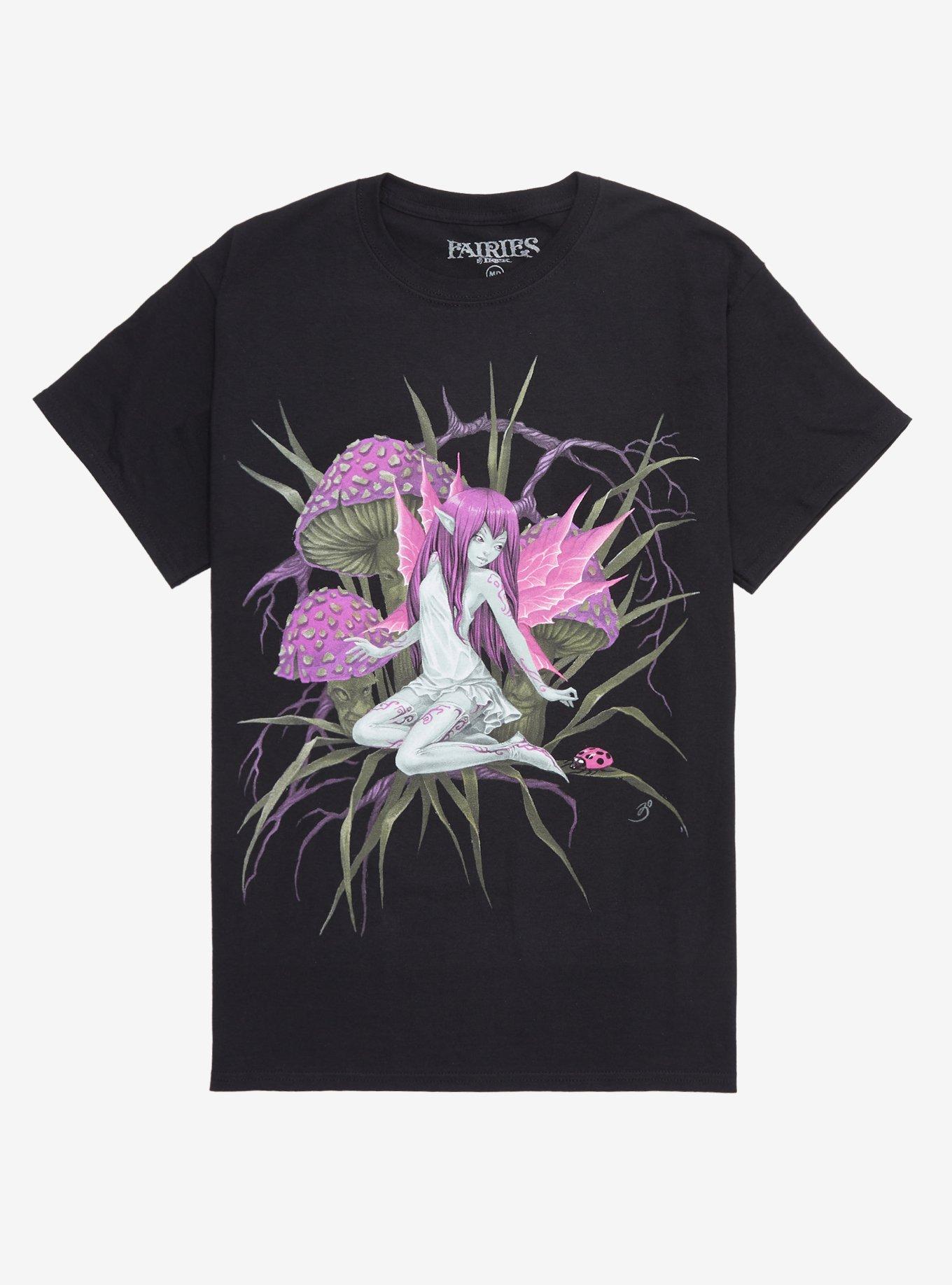 Fairy Mushroom Boyfriend Fit Girls T-Shirt, MULTI, hi-res