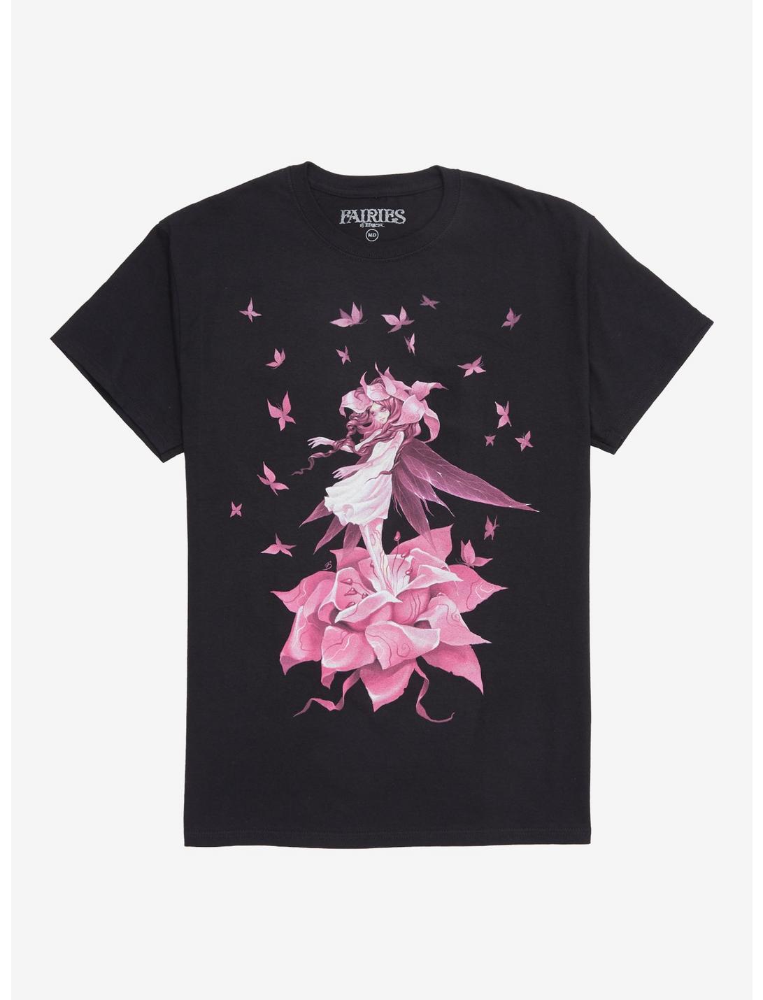 Fairy Rose Boyfriend Fit Girls T-Shirt, MULTI, hi-res