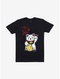 The Kid LAROI Maneki Neko Cat T-Shirt, BLACK, hi-res