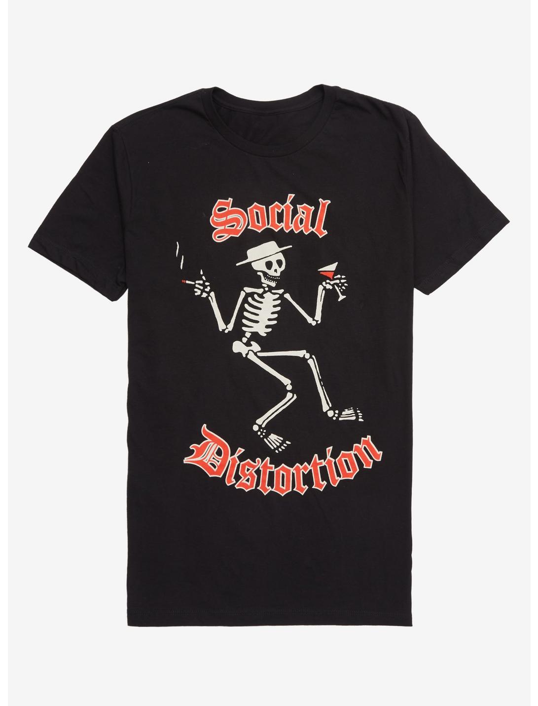 Social Distortion Skeleton T-Shirt, BLACK, hi-res