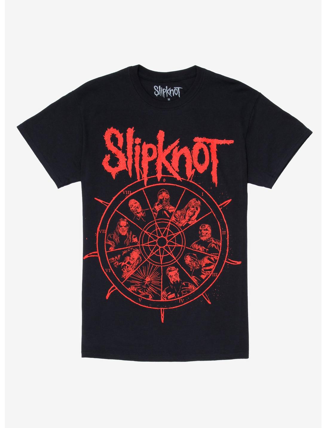 Slipknot Wheel T-Shirt, BLACK, hi-res