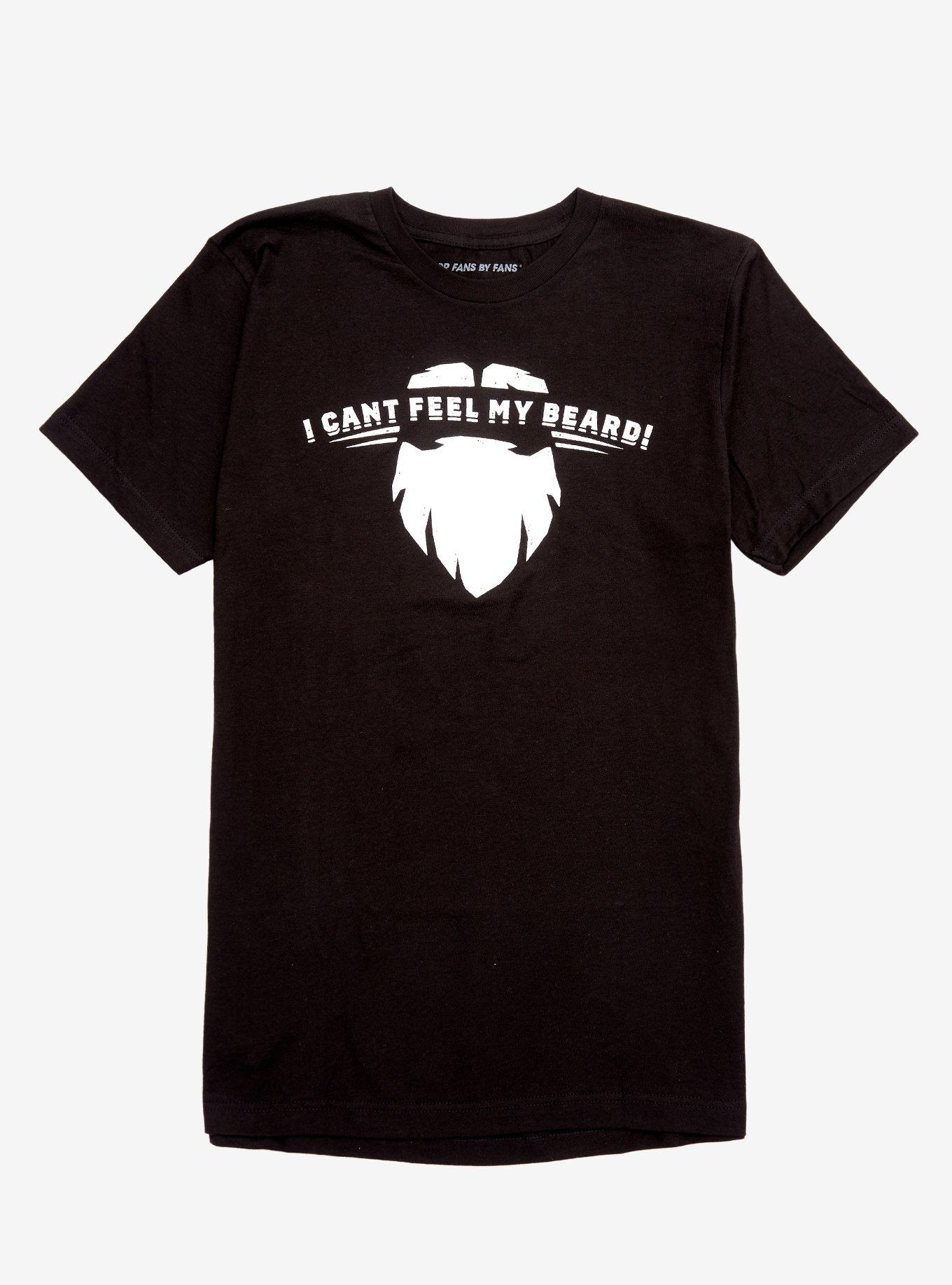 Deep Rock Galactic I Can't Feel My Beard T-Shirt, BLACK, hi-res