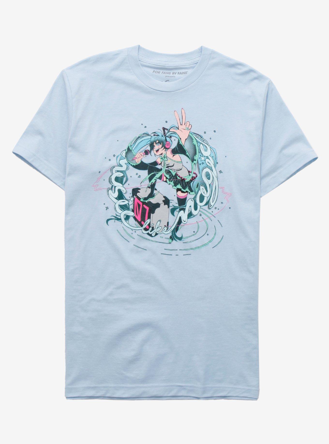 Hatsune Miku Music Like Magic T-Shirt, BLUE, hi-res