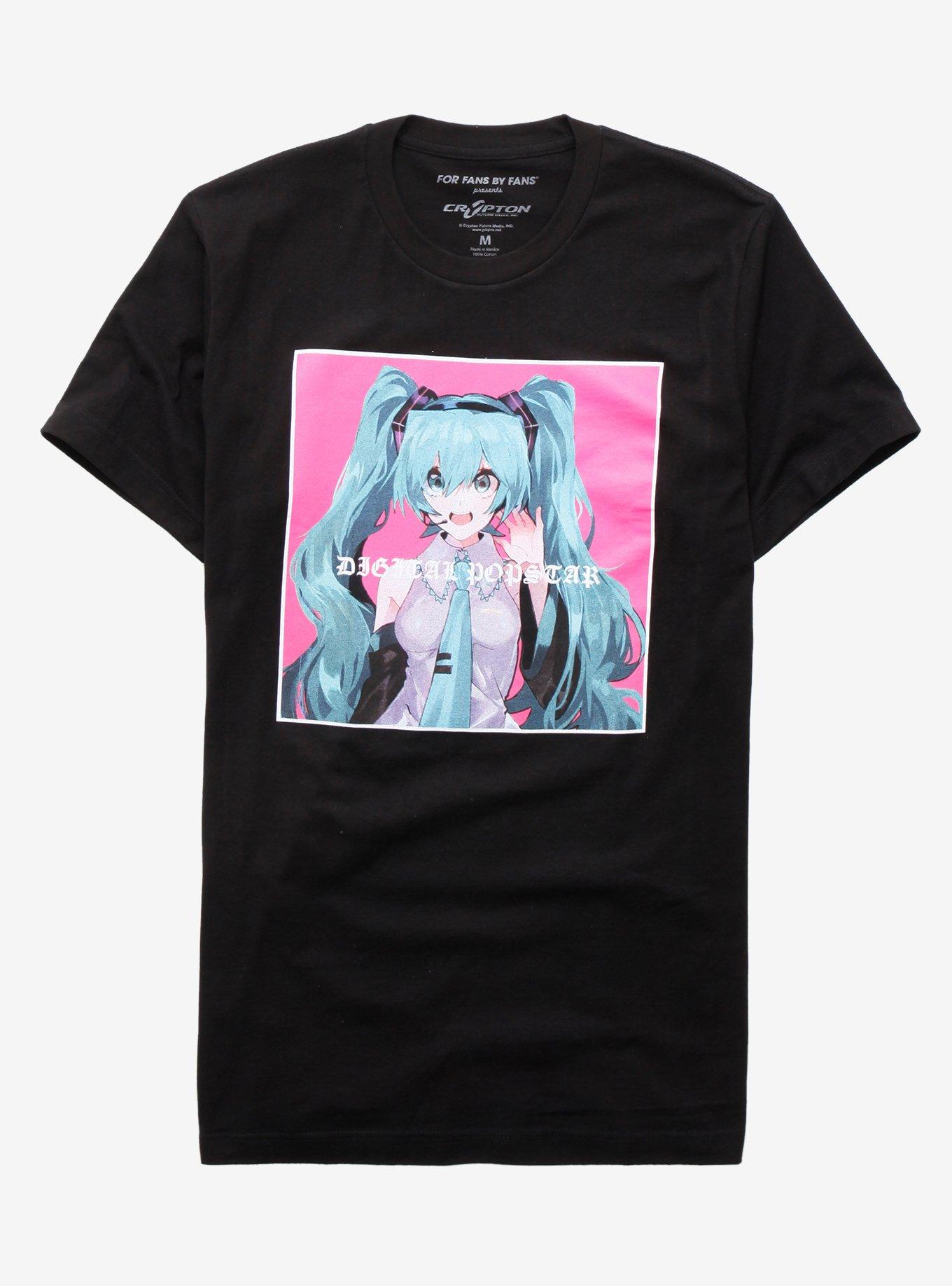 Hatsune Miku Digital Pop Star T-Shirt, BLACK, hi-res