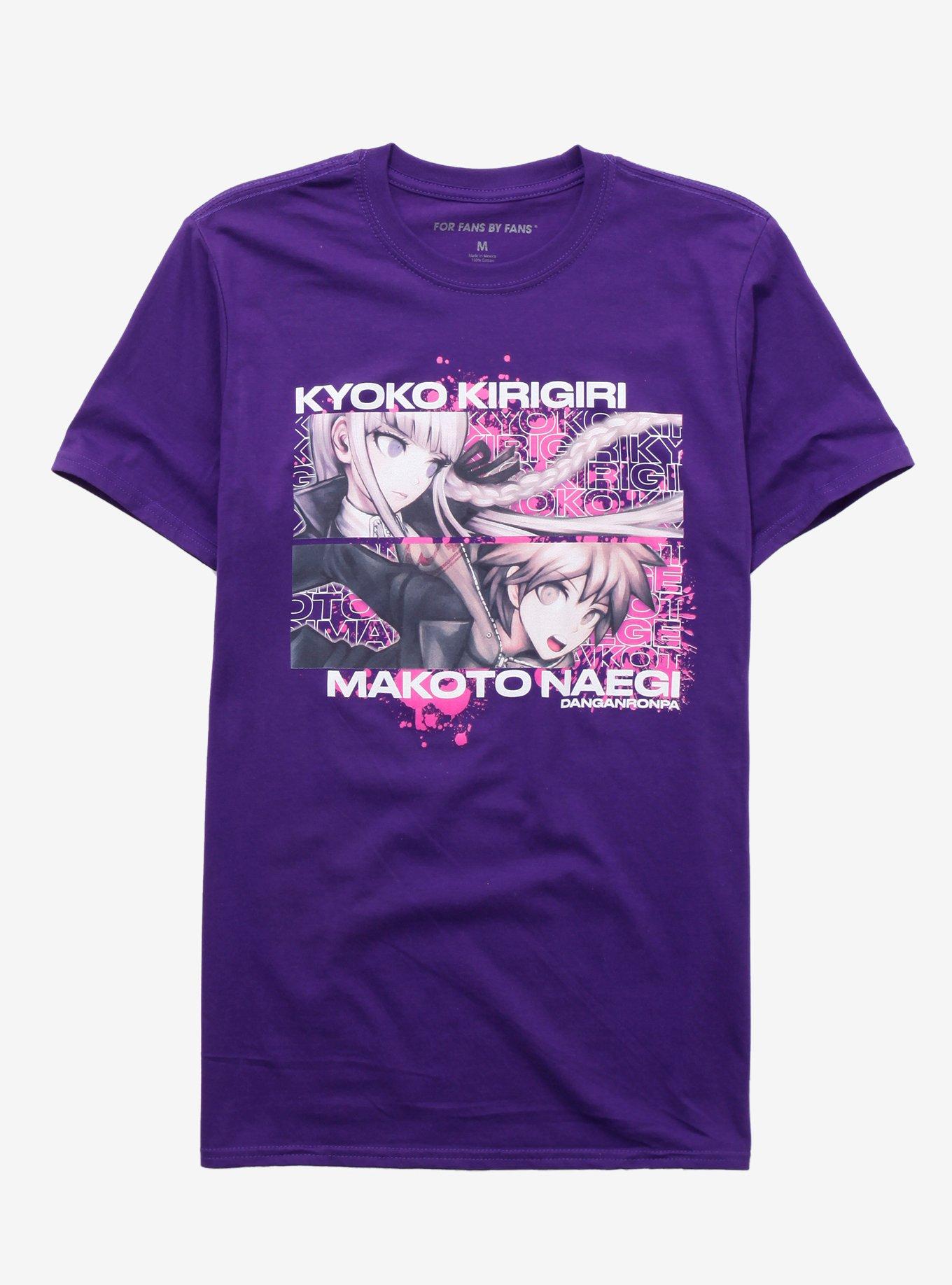 Danganronpa Kirigiri & Naegi T-Shirt, PURPLE, hi-res