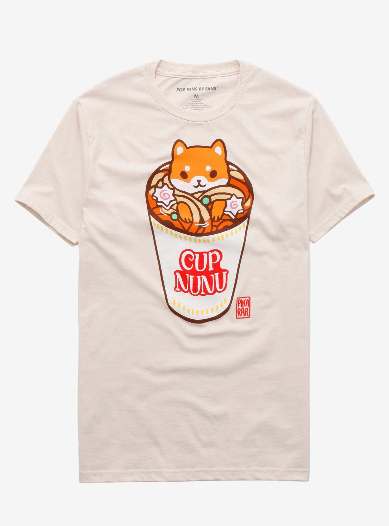 Cup Nunu T-Shirt By Pikarar, CREAM, hi-res