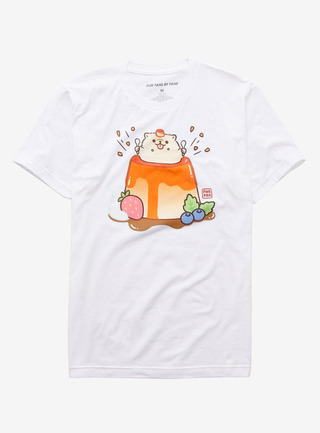 Puppy Pudding T-Shirt By Pikarar, WHITE, hi-res
