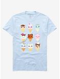 Ice Cream Cats T-Shirt By Sam_Bragg, BLUE, hi-res